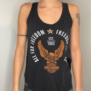 Black tank top Harley Davison women’s medium from Ireland